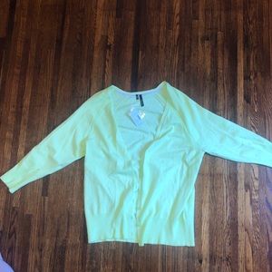 NWT Neon green sweater